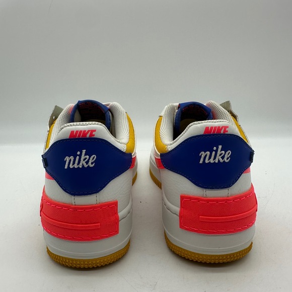 Nike CI0919-105 Women 8.5 Air Force 1 Low Shoes Shadow White/Crimson Sneakers - Picture 8 of 10